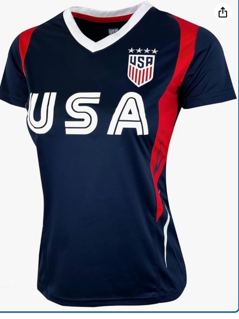 Icon Sports Official Licensed US Soccer 4 Star USWNT Players Women's Gameday Shi